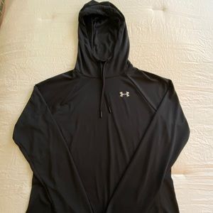 Under Armour lightweight hooded black shirt